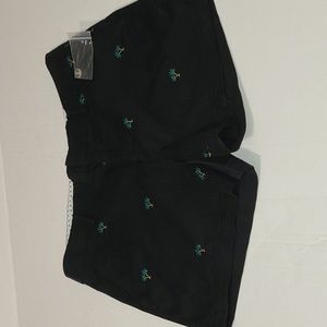 Jones & Co Jones New York Womens Cotton Palm Tree Chino Shorts, Size 6